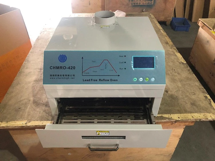 ar quente de 2500W Mini Reflow Oven Chmro-420 + estação infravermelha do aquecimento de BGA SMD